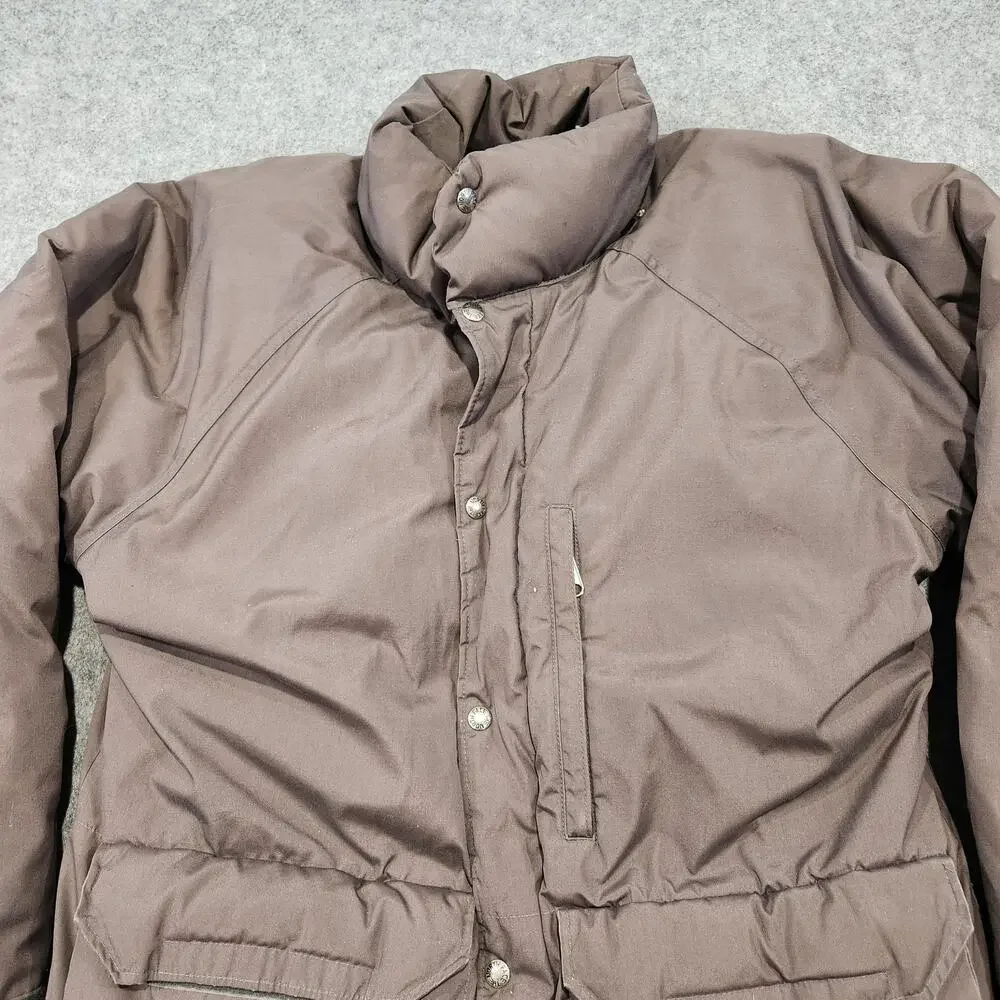 VTG 80s The North Face Mens XL Brown Label‎ USA Made Goose Down Puffer Jacket